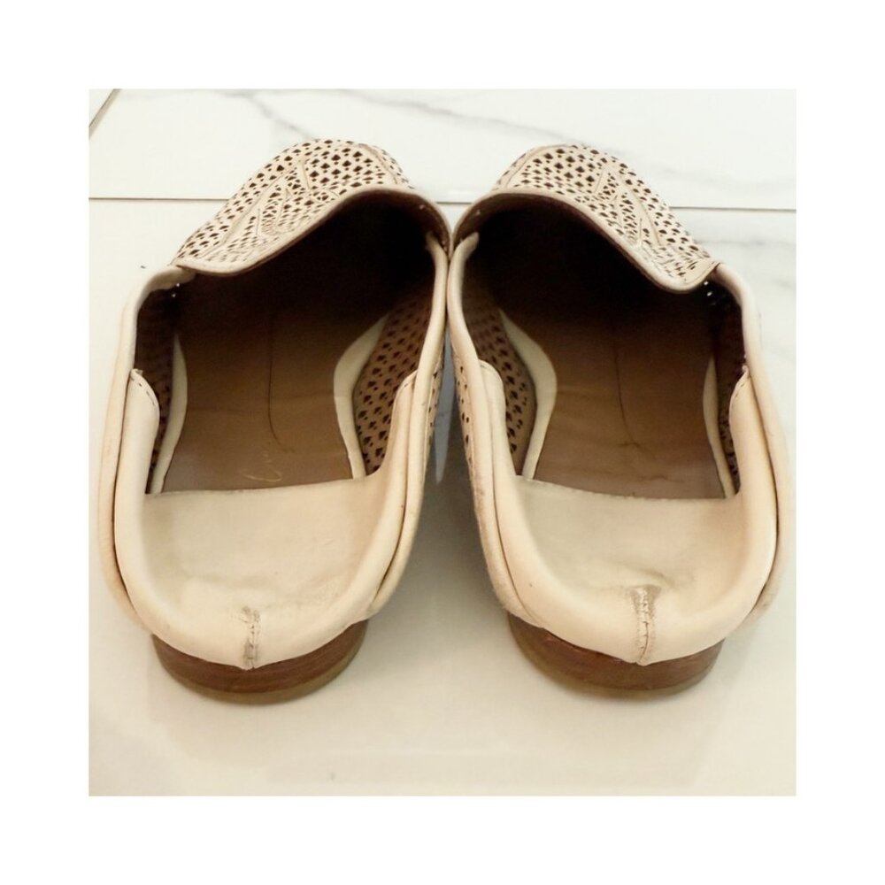 Anthropologie Lola Cruz Palm Perforated Ballet Flat Slides US8 EU38 - Picture 6 of 15